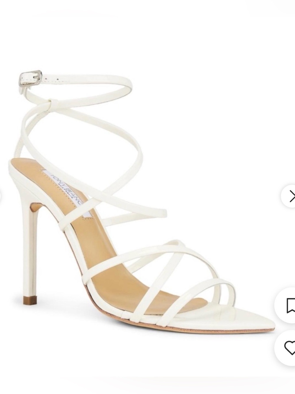 Tony Bianco Marcy White Strappy Stiletto Sandals